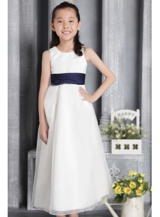 Elegant Cheap Flower Girl Dress with Bow 2655