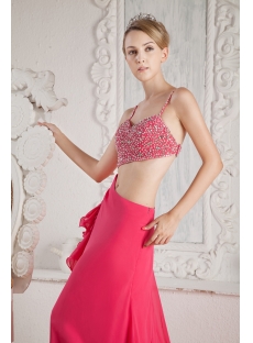 Fuchsia Sexy Prom Dresses 2013 with Train for Summer