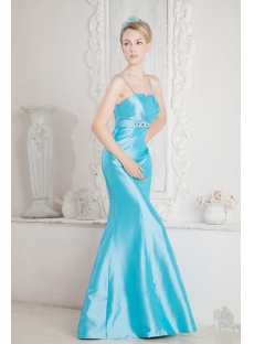 Glamorous Blue Sheath 2013 Prom Dress 