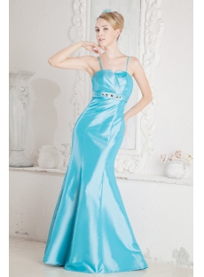 Glamorous Blue Sheath 2013 Prom Dress 