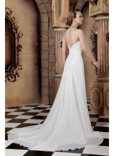 Gorgeous Chiffon Column Princess Bridal Gown Spring