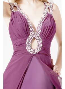 Grape Plus Size Prom Dress for Spring
