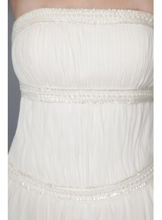 Ivory Chiffon Casual Wedding Dresses for Fall 2758