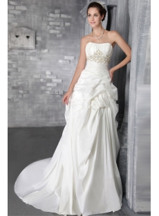 Ivory Long Outdoor Wedding Dresses 2012 Long 2795