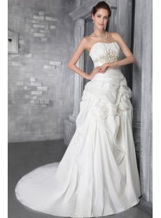 Ivory Long Outdoor Wedding Dresses 2012 Long 2795