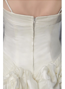 Ivory Spaghetti Straps Gothic Bridal Gowns 2749