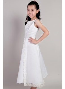 Ivory Tea Length Toddler Mini Bridal Dress 2155