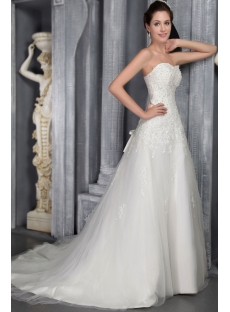 Lace Wedding Dress for Mature Brides 2533