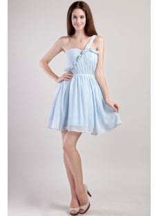 Light Blue Junior Prom Dresses Short Cheap 2291