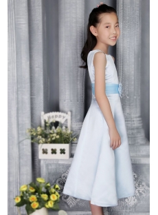 Light Blue and Turquoise Cheap Flower Gown 2767