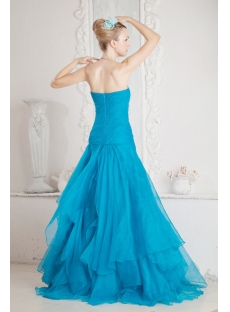 Lovely Teal Quinceanera Gown 2011 with Drop Waist