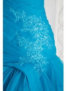 Lovely Teal Quinceanera Gown 2011 with Drop Waist