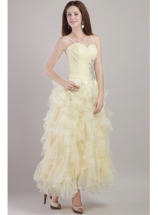 Modest Ankle Length Short Quinceanera Gown 2031