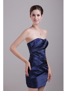 Navy Cocktail Graduation Dress for College 1382
