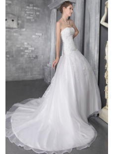 Organza Beautiful Sweetheart Bridal Gowns 2779