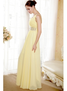 Perfect Yellow Prom Dresses Cheap V-neckline