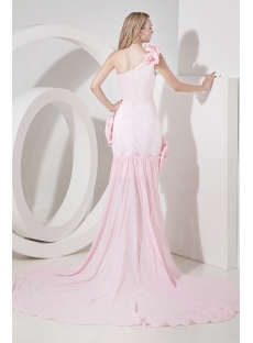 Pink Detachable Skirt Sweet 16 Dresses with One Shoulder