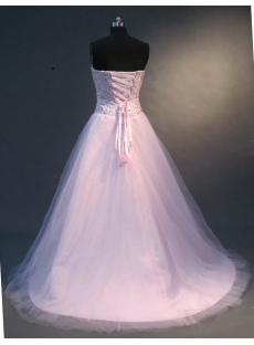 Pink Halter Sleeveless Satin Tulle Quinceanera Dress 1849