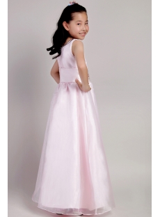 Pink Long Infant Flower Girl Dresses 2114
