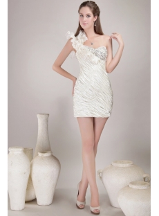Pretty Mini Inexpensive Homecoming Dresses with One Shoulder