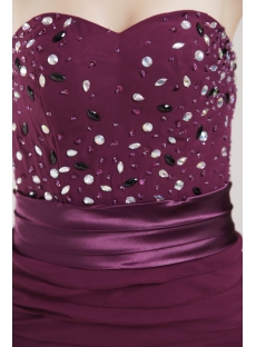 Purple Chiffon Formal Evening Dress with Short Jacket