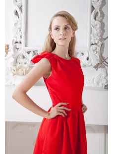 Red Tea Length Formal Homecoming Dress under 100