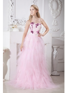 Romantic Pink Quinceanera Gown with Sweetheart
