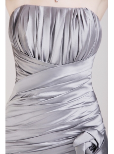 Silver Mini Graduation Party Gown for Kids