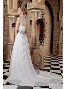 Simple Chiffon Maternity Bridal Gowns for Plus Size