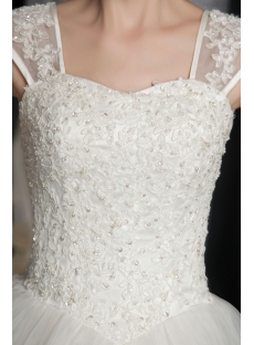Spring 2014 Ivory Luxury Lace Princess Bridal Gown 2555