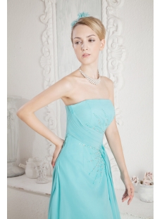 Teal Long Mother of Groom Gown for Beach