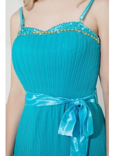 Teal Short Mother of Groom Gown