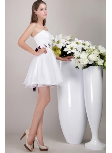 White Sweet 16 Dress Short with Floral