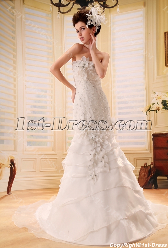images/201306/big/Mermaid-Sweetheart-Sweep-Train-Satin-Organza-Wedding-Dress-With-Lace-Beadwork-F-120-1964-b-1-1371673050.jpg