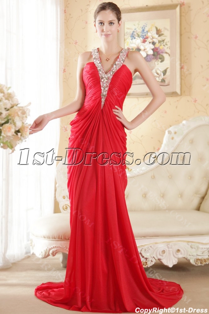 images/201306/big/Red-Halter-Column-Chiffon-Elegant-Bridal-Gown-1859-b-1-1371071880.jpg