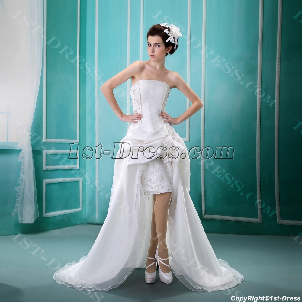 images/201306/big/Strapless-Asymmetrical-Satin-Organza-Wedding-Dress-With-Ruffle-Lace-Beadwork-Sequins-2073-b-1-1371847663.jpg
