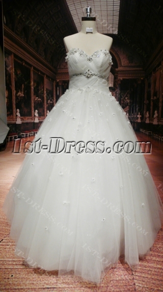 Floor Length Discount Plus Size Wedding Dresses