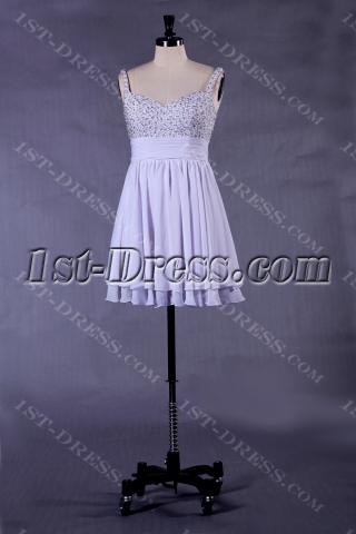 Lavender Straps Short Plus Size Prom Dresses