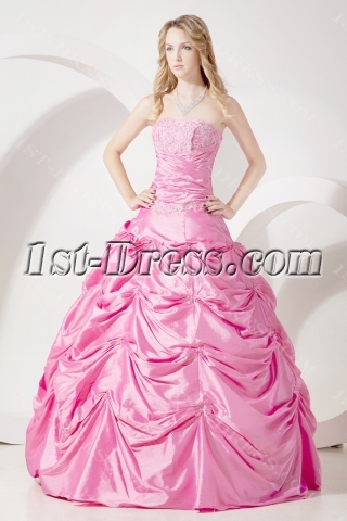 Pretty Pink Quinceanera Dresses Cheap