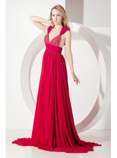 2011 Red Summer Prom Dress for Beach