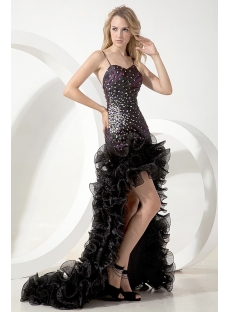 Black and Purple Special Sweet 16 Gown