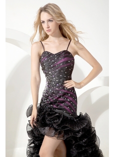 Black and Purple Special Sweet 16 Gown