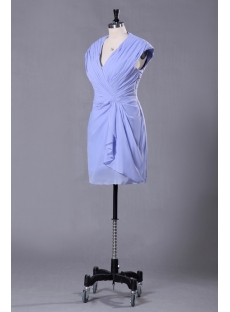 Blue Chiffon Mini Short Mother of the Groom Dresses for Summer