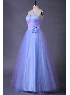 Blue Long Quinceanera Dresses for Plus Size Girls