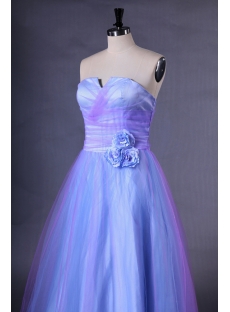Blue Long Quinceanera Dresses for Plus Size Girls