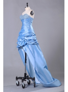 Blue Popular High-low Celebrity Party Dresses