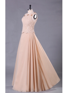 Champagne Long Modest Mother of Groom Dress Discount