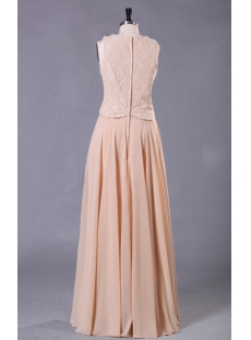 Champagne Long Modest Mother of Groom Dress Discount