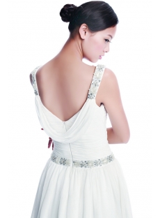 Chiffon Informal Bridal Gown for Plus Size