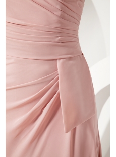 Coral Halter Chiffon Modest Bridesmaid Gowns